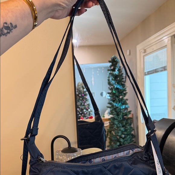 Lug Zipliner convertible shoulder bookbag Crossbody Bag Indigo - Picture 11 of 13